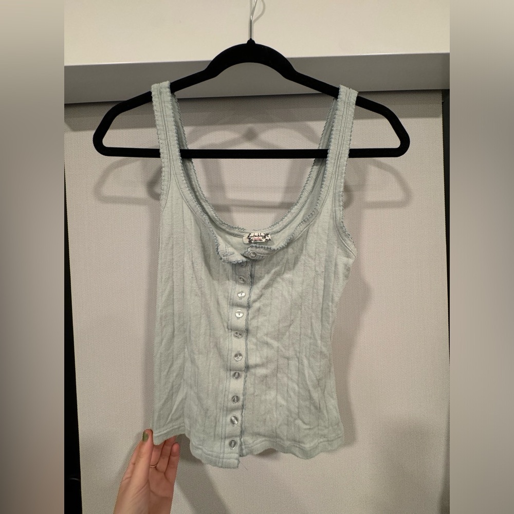 Free People Blue tank